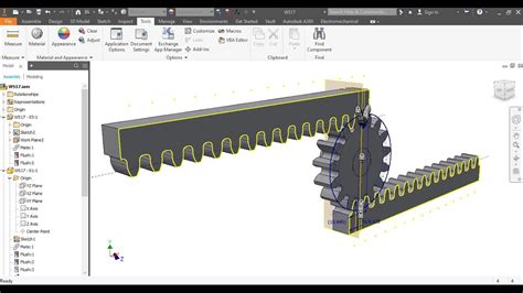 |Tutorial for beginner|Rack and Pinion Gear Mate|Animation|Inventor Studio| - YouTube