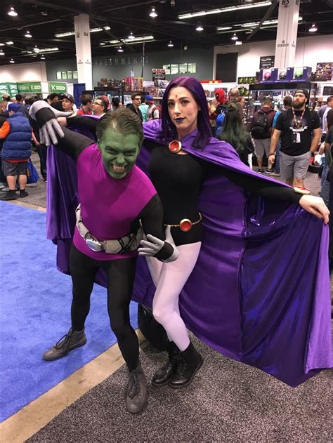 Beast Boy & Raven cosplay at WonderCon 2017 #wondercon2017 | Comic ...