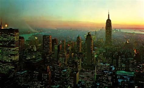 AERIAL VIEW SKYLINE Empire State Building New York,NY New York City ...