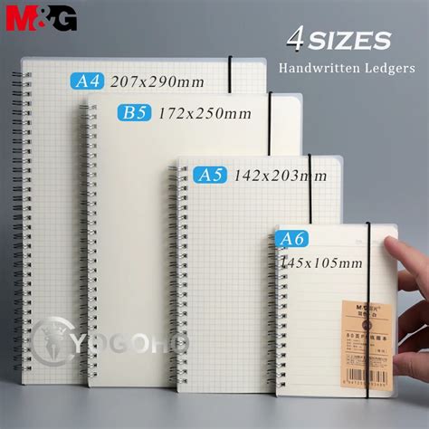 M & G Cuaderno de doble espiral A4/A5/B5/A6 PP, cuadricóptero/Cornell ...