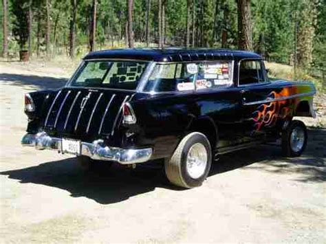 Purchase used 1955 CHEVROLET Nomad Gasser (black with flames) in Spokane, Washington, United ...