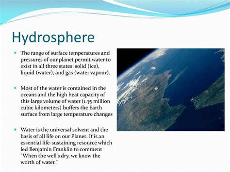 PPT - Hydrosphere PowerPoint Presentation, free download - ID:572025