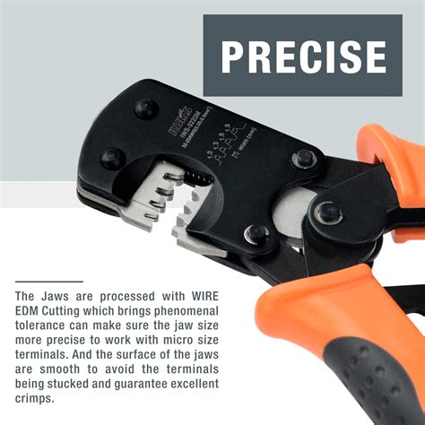 IWISS IWS-3220M Micro Connector Pin Crimping Tool 0.03-0.52mm² 32-20AWG Ratcheting Crimper for D ...