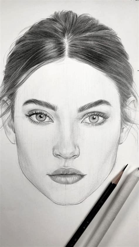 A MELHOR e mais RÁPIDA forma de APRENDER a DESENHAR REALISMO! | Face proportions, Art drawings ...