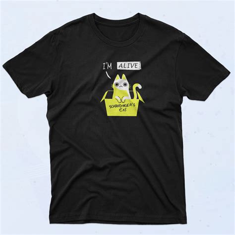 Schrodingers Cat T Shirt - 90sclothes.com