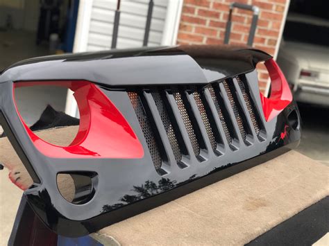 Custom painted grill - Modifications - Delaware Jeep Association