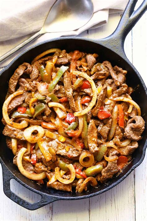 Steak fajitas made with top sirloin are so flavorful and surprisingly easy to make. in 2022 ...