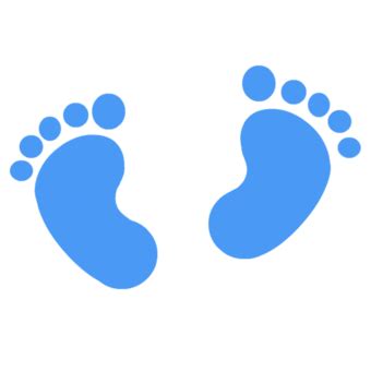 Blue Baby Feet Clip Art - ClipArt Best