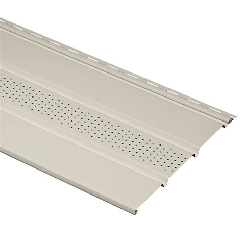 Durabuilt 12-in x 144-in 911 Almond Vinyl Vented Soffit at Lowes.com