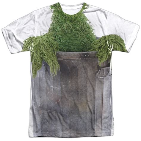 Sesame Street - Oscar Costume - Short Sleeve Shirt - Medium - Walmart.com