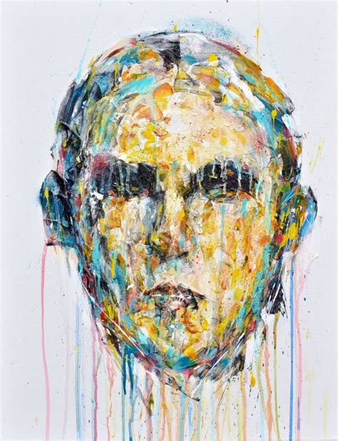 Buy UNTITLED, a Acrylic on Canvas by Jon Cooper from Canada. It portrays… Abstract Portrait ...