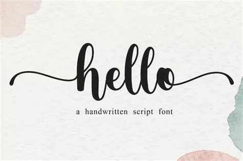 Hello Font - Dfonts