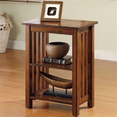Shop Furniture of America 'Valentin' Antique Oak Mission-style End Table - Free Shipping Today ...