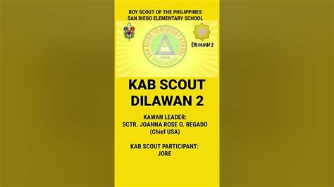 KAB SCOUT IDEALS | BOY SCOUT OF THE PHILIPPINES | SUPER KENOVI - YouTube