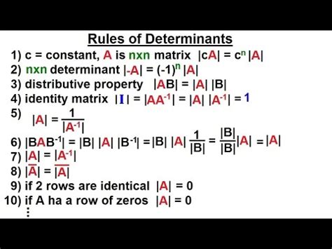 Matrix Determinant Properties - Leon-has-Oconnell