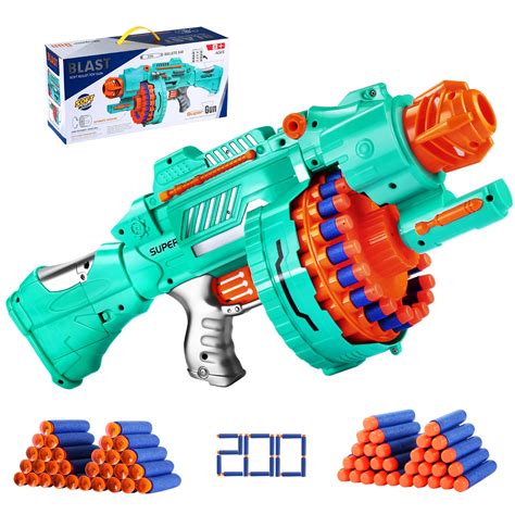 Buy Toy Automatic Electric Toy Foam Blasters & s with 200 Foam Bullets ...