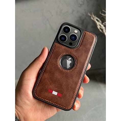 Buy Brown Leather Case For iPhone 15 Pro Max