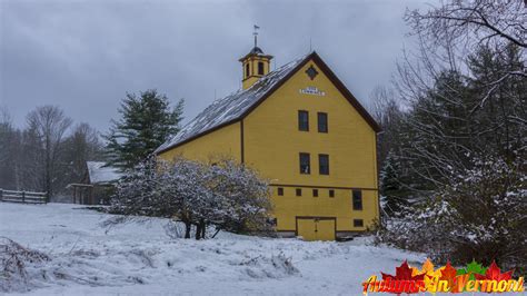 Autumn in Vermont - Autumn snow in Montpelier Vermont