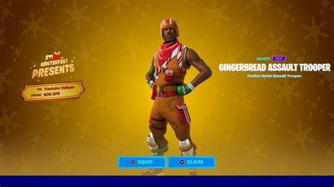 How To Get GINGERBREAD ASSAULT TROOPER SKIN for FREE in Fortnite! (Christmas Aerial Assault ...