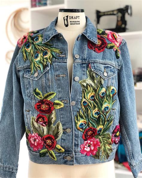 Colorful Embroideries Transforms Humble Denim Jackets into Wearable ...