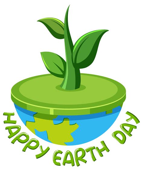 Happy earth day logo 614546 Vector Art at Vecteezy