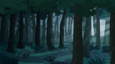 Dark Forest Cartoon Images - Free Download on Freepik