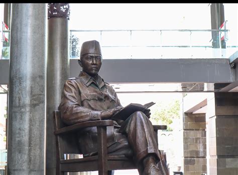 Blitar, Jawa timur, Indonesia, 2020 - statue of Indonesia's first president, ir. Soekarno at the ...