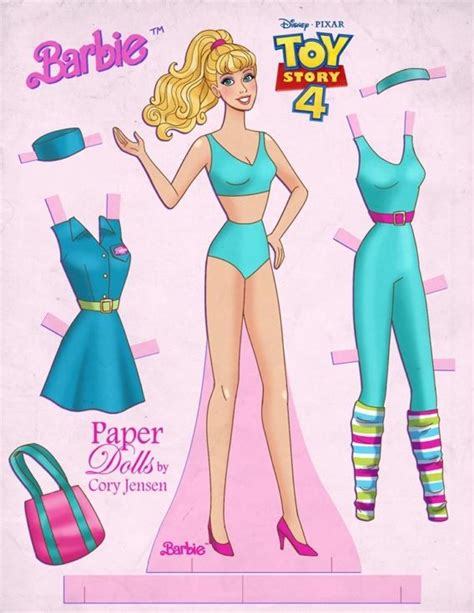 Barbie: Muñeca de papel para imprimir y vestir gratis | Ropa de papel ...