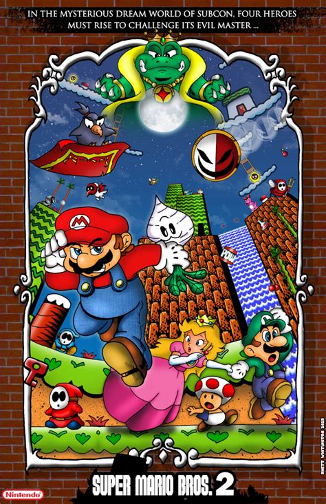 Super Mario Bros. 2 Poster - Etsy