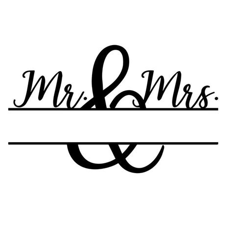 Mr. and Mrs Wedding SVG - Etsy | Cricut monogram, Cricut monogram font ...