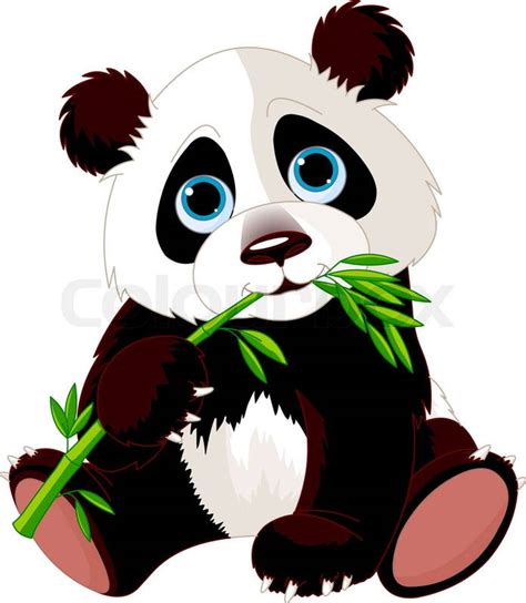 Vector, panda, cute | Stock Vector | Colourbox