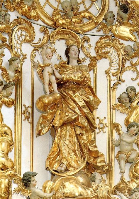 All about Mary. - A rococo sculpture of Mary as the woman of the...