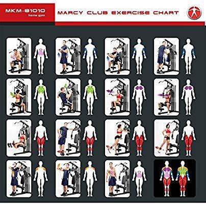 Marcy MKM-81010 Home Gym with 90kg Weight Stack & Triple Function Arms ...