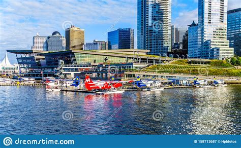 Float Plane Terminal And High Rise Buildings Form The Downtown And Coal ...