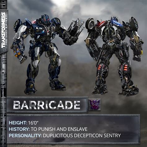 Transformers 5: Barricade's Much Improved Robot Mode Revealed