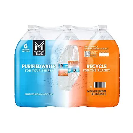 Member's Mark Purified Water (1 gal., 6 pk.) - Sam's Club