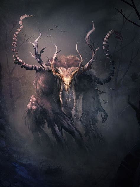 ArtStation - Wendigo, Matt Forsyth Fantasy Artwork, Dark Fantasy Art, Dark Art, Dark Creatures ...