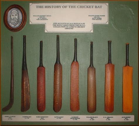 The origin and modification of cricket bats over the years