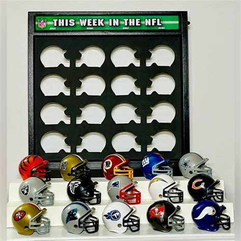 NFL | Accessories | Riddell Nfl Mini Helmets Display Case | Poshmark