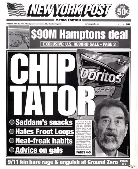 Chuck's Fun Page 2: Tabloid headlines