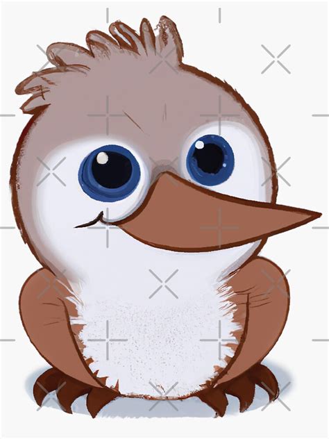 "Kookaburra drawing" Sticker for Sale by phys | Redbubble