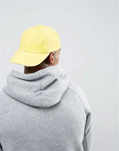 ASOS Baseball Cap In Washed Yellow - Yellow | Asos menswear, Hats for ...