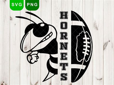 Hornet Svg, Hornets Svg, Football Svg/png, Hornet, Mascot, School, Yellow Hornet Bee ...