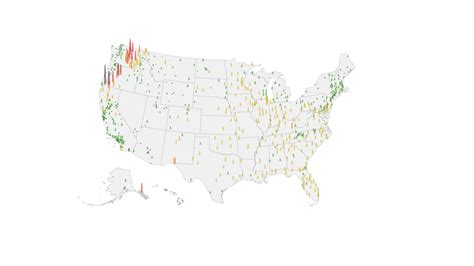 Maps show Washington, Oregon smoke and fires cause air quality dangers