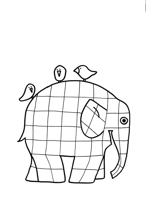 Elmer The Elephant Printables