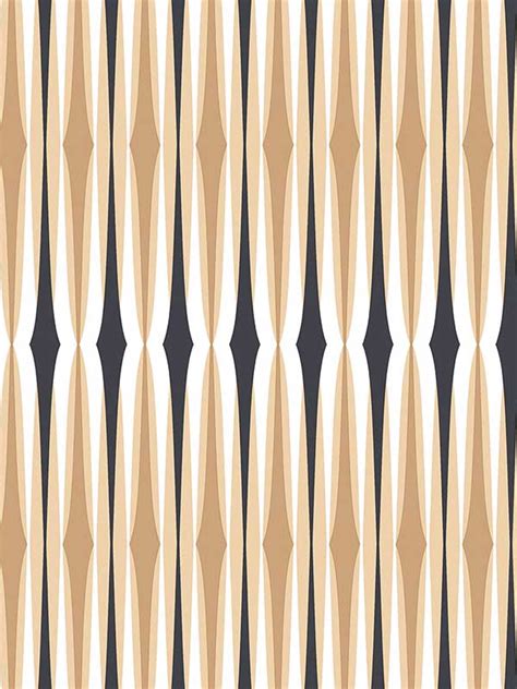 Century Stripe Tan Black Wallpaper JJ38006 by Patton Norwall Wallpaper