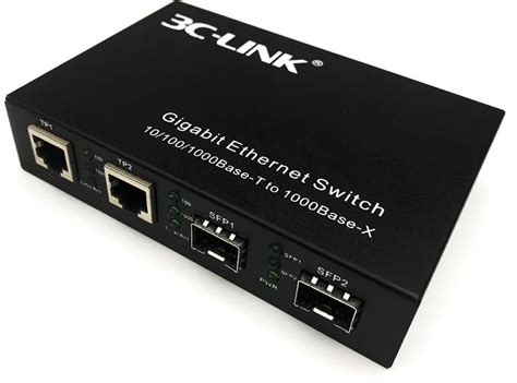 4 Port Gigabit Ethernet Switch 10/100/1000bbase-t To 1000base-x Fiber ...