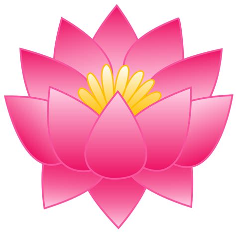 Pink Lotus Flower - Free Clip Art