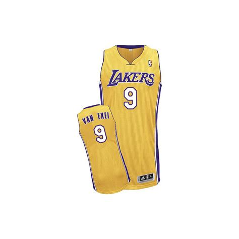 Men's Los Angeles Lakers Nick Van Exel Authentic Gold Home Adidas Jersey