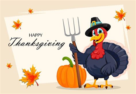 Happy Thanksgiving Day. Funny Turkey bird 12581947 Vector Art at Vecteezy